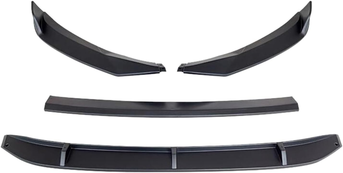 Front Bumper Lip Spoiler Side Splitter Body Kit Deflector Guards Car Accessories Compatible For V/W Arteon CC 2019 2020 2021(Matte Black)