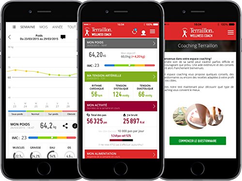 Terraillon - Bilancia pesa persone con connessione...