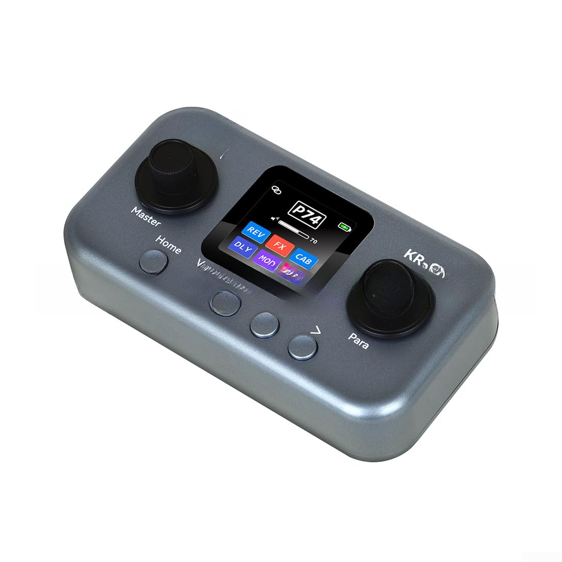 Pedal de efectos de guitarra eléctrica con 7 efectos, ecualizador y reducción de ruido, diseño compacto ABS para músicos, color gris