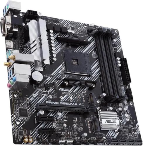 Image of MICRO CENTER AMD 5500 Processor with ASUS Prime B550M-A AC MATX Motherboard