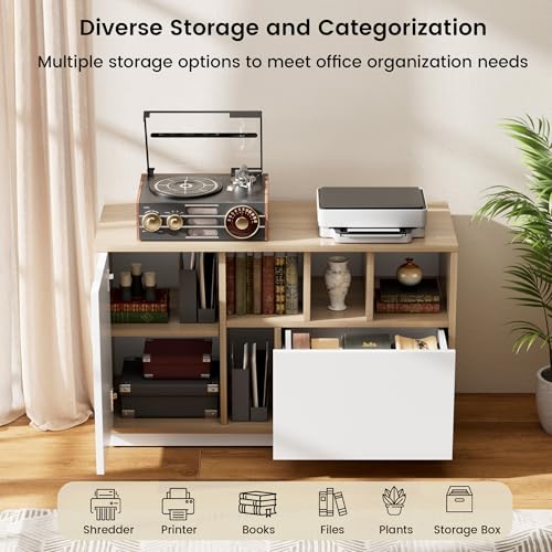 Image of ModernMate 39 inch File Cabinet with Drawer, Office Storage Cabinet with Door