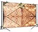 DePhoto 9X6FT Christmas Decor on Rustic Barn Door Backdrop Wooden Board Photography Seamless Vinyl Photo Background Studio Prop PGT466B