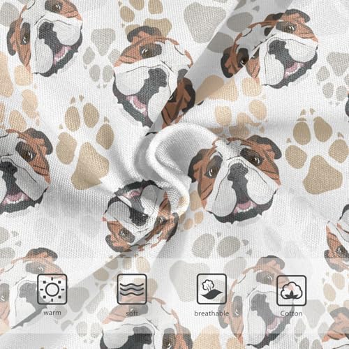 Girls' Underwear English Bulldog Dog Cotton Stretch Comfort Toddler Panties3