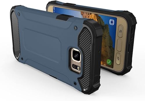 Miniatura 8 de Asuwish Funda protectora para Samsung Galaxy S7 con protector de pantalla de vidrio templado y delgada, resistente, híbrida de doble capa,