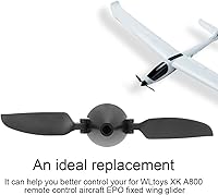 Vista 5 de Socobeta Hélice plegable 5x3 Plegable Plegable Avión Rc 6x3x2 para Wltoys A800 Control Remoto Aeronave EPO Ala Fija Glider Set Pieza Accesorio