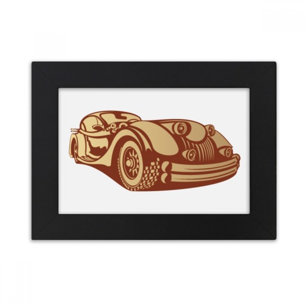 Brownish Red Classic Cars Outline Desktop Photo Frame Ornaments Picture Art Painting Gift
