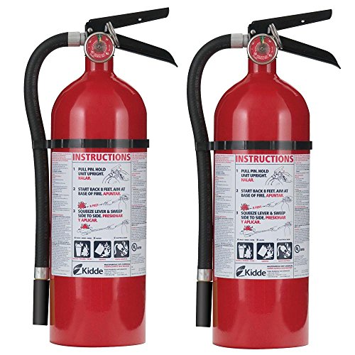 Kidde 21027303 Pro 210 2-A-10-B:C Fire Extinguisher Twin Pack