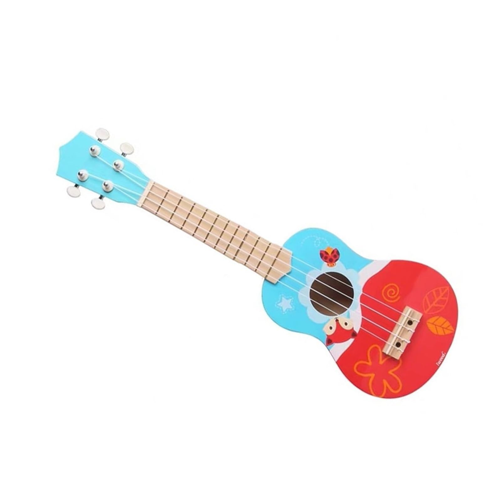 Ukulele 21calowa Gitara Ukulele Mały Czterostrunowy Kolorowy Instrument Dla Początkujących