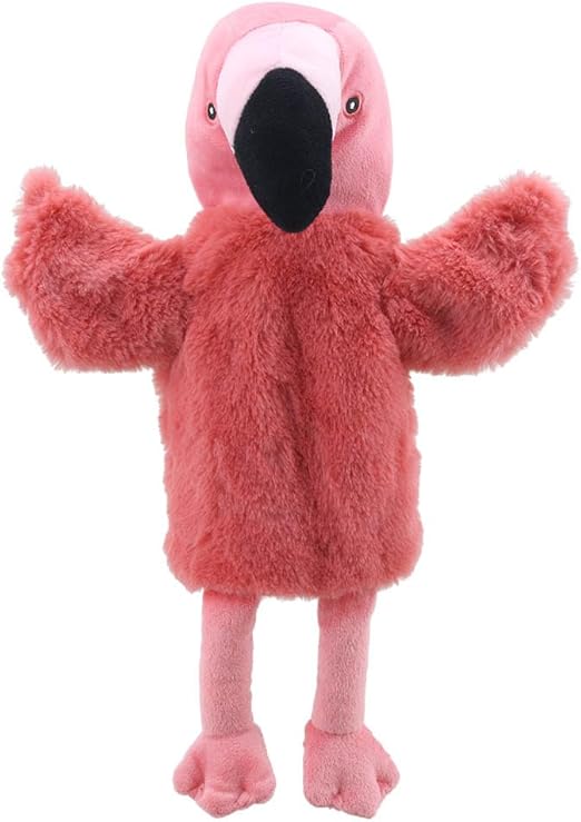 The Puppet Company ECO Animal Buddies - Pink Flamingo Hand Puppet - 25cm
