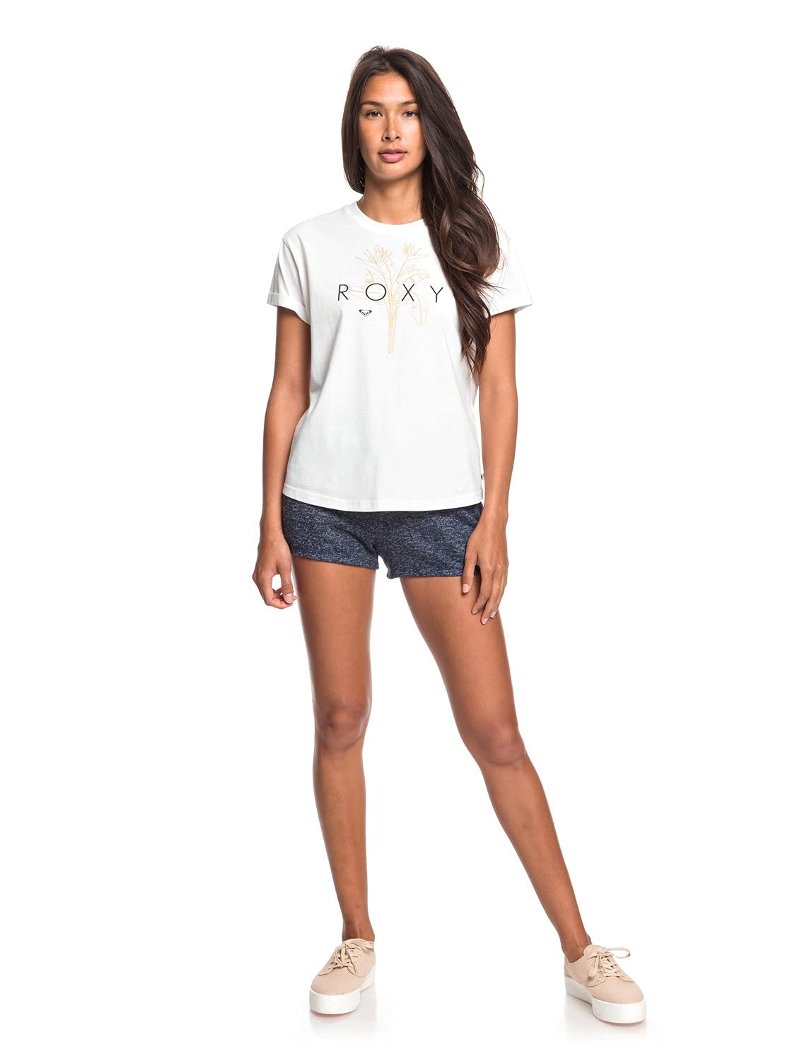 ROXY Womens Epic Afternoon Logo T-shirt, White, 8 EU, Snow White - Image 3