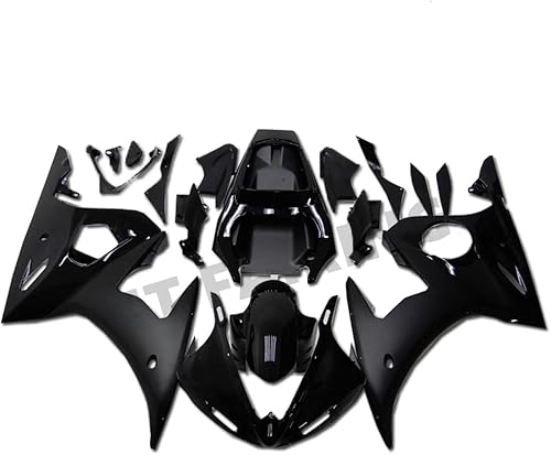 Miniatura 1 de NT FAIRING Carenado de inyección negro mate brillante para Yamaha YZF 2003-2005 R6 y 2006-2009 R6S nuevo kit pintado ABS plástico motocicleta