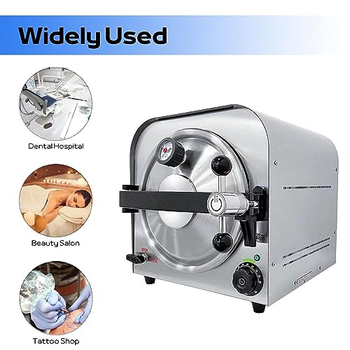 Esterilizador de vapor autoclave para equipos médicos y dentales, esterilización de alto rendimiento para herramientas de belleza y suministros de laboratorio
