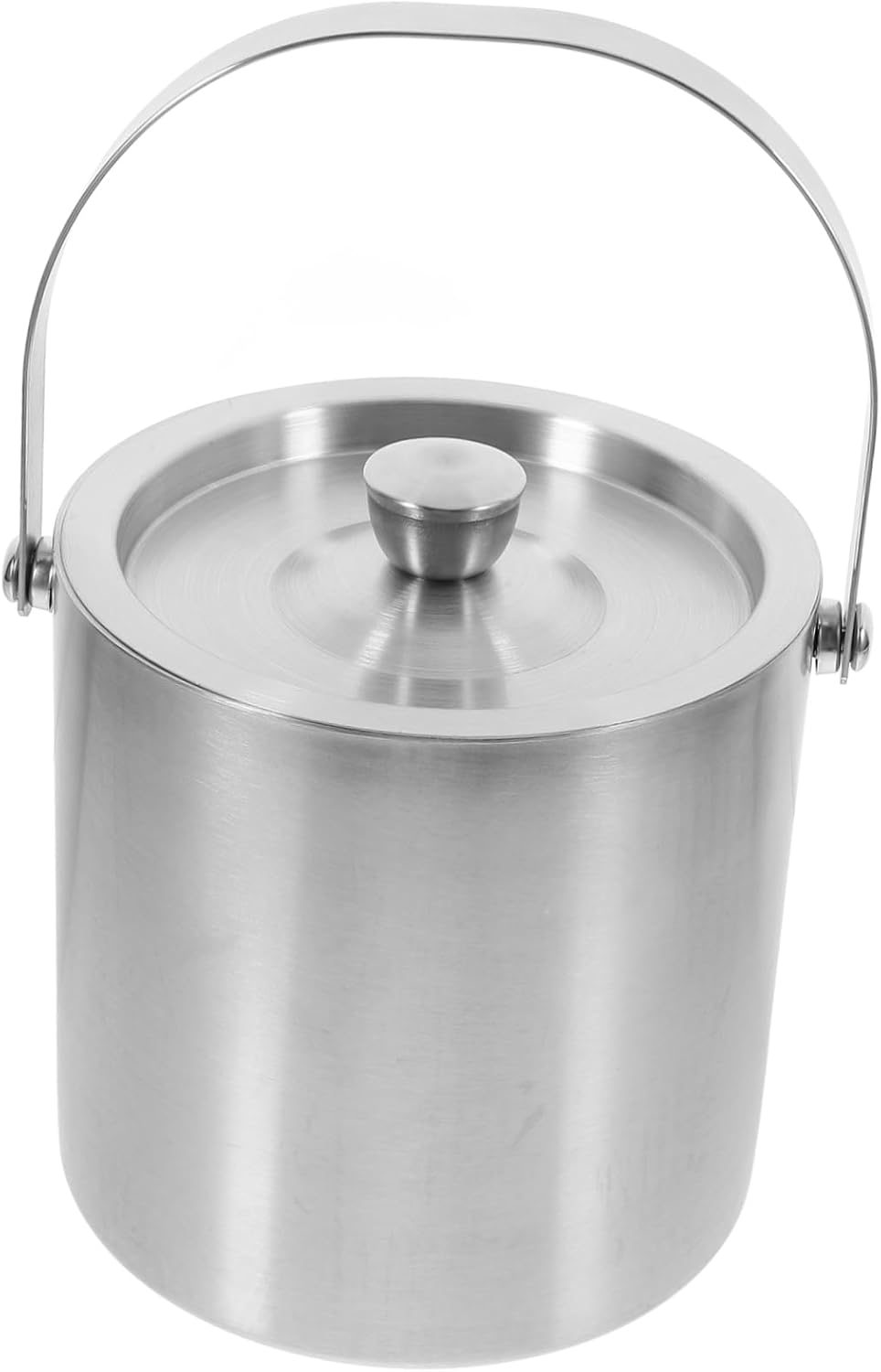 OUNONA Stainless Steel Ice Bucket for Parties Elegant Chilling Container for Wine Beer and Ice for Bars Ktv and Celebrations Easy to Clean and Design
