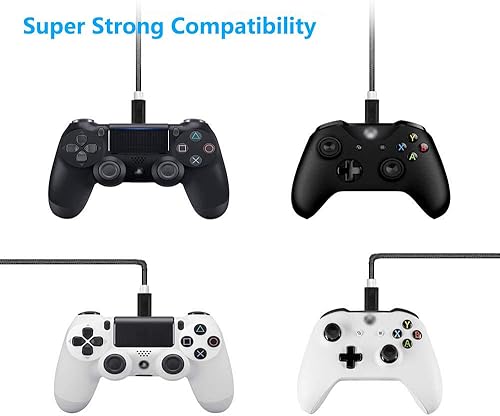 Miniatura 3 de Replacement PS4 Controller Charging Cable Sync Cord, Play and Charger Cable compatible for PS 4 DualShock 4 PS4 Slim PS4 ProXbox OneOne SXbox One