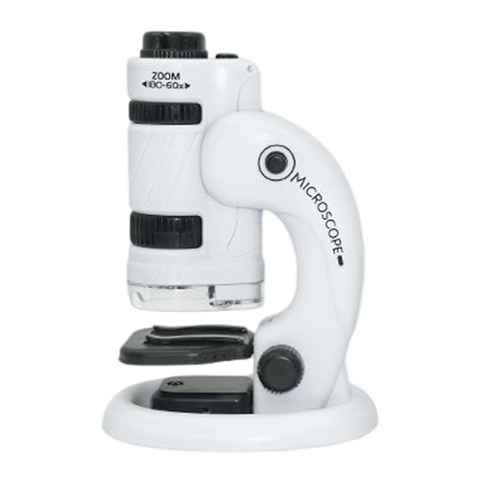 Kids Science Instrument with Modifiable Enlarge from 60x to 180x LED Color Scheme Removable Sports Cars Safe Exploration Educational Microscope Toy