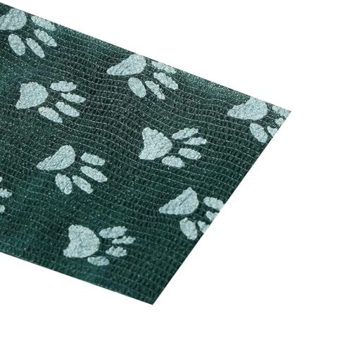 Image of A-Tape Breathable Self Adhesive Cohesive Bandage for Humans & Pets (Dogs, Cats, Birds) -Sports, Wrap, Athletic, Non Woven First Aid Medical, Wrist, Swelling (10 cm X 4.5 mtr) (Pack Of 2, Green Paw)