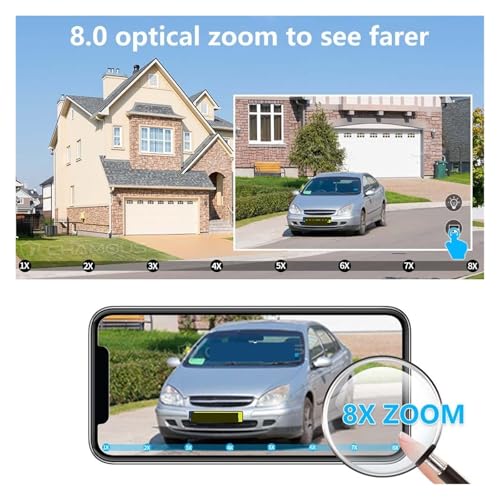 Caméra de surveillance extérieure 4K 9MP triple objectif haute performance - 3