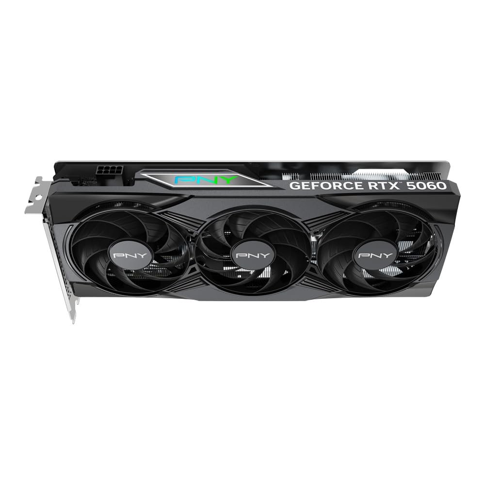 PNY Carte Graphique GEFORCE RTX™ 5060 8GB ARGB Overclocked Triple Fan DLSS 4