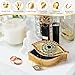KENZY GIFTS Evil Eye Jewelry Box - Handmade Gold Keepsake Box with Magnetic Closure & Crystals - Decorative Storage for Bracelets, Necklaces, Boho Home Decor