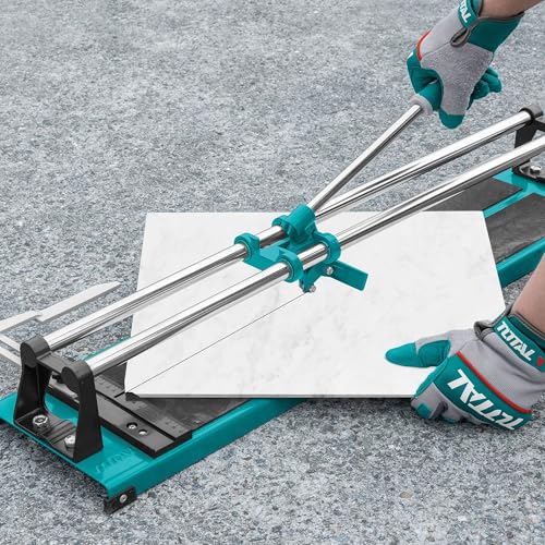 Total - Tagliapiastrelle | Per Piastrelle Fino A 600 Mm | Con 2 Lame In Tungsteno | Strumento Per Tagliare Piastrelle E Piastrelle | Ideale Per Lavori Di Costruzione E Ristrutturazione - 4