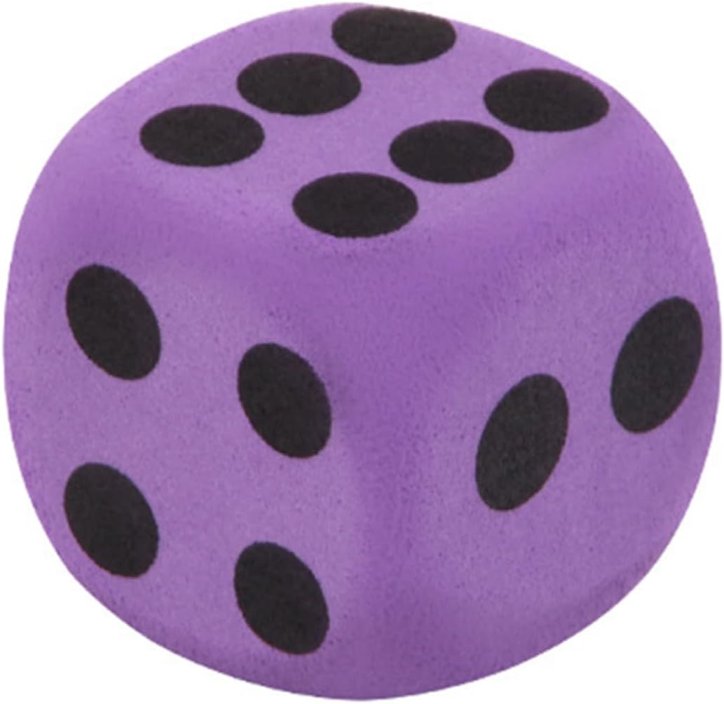 Dice for Kids - Lightweight Colorful Foam Dot Dice - Funny Dices, Use for Kids, Classrooms, Math Games, Building Toys, XParty Suppxlies