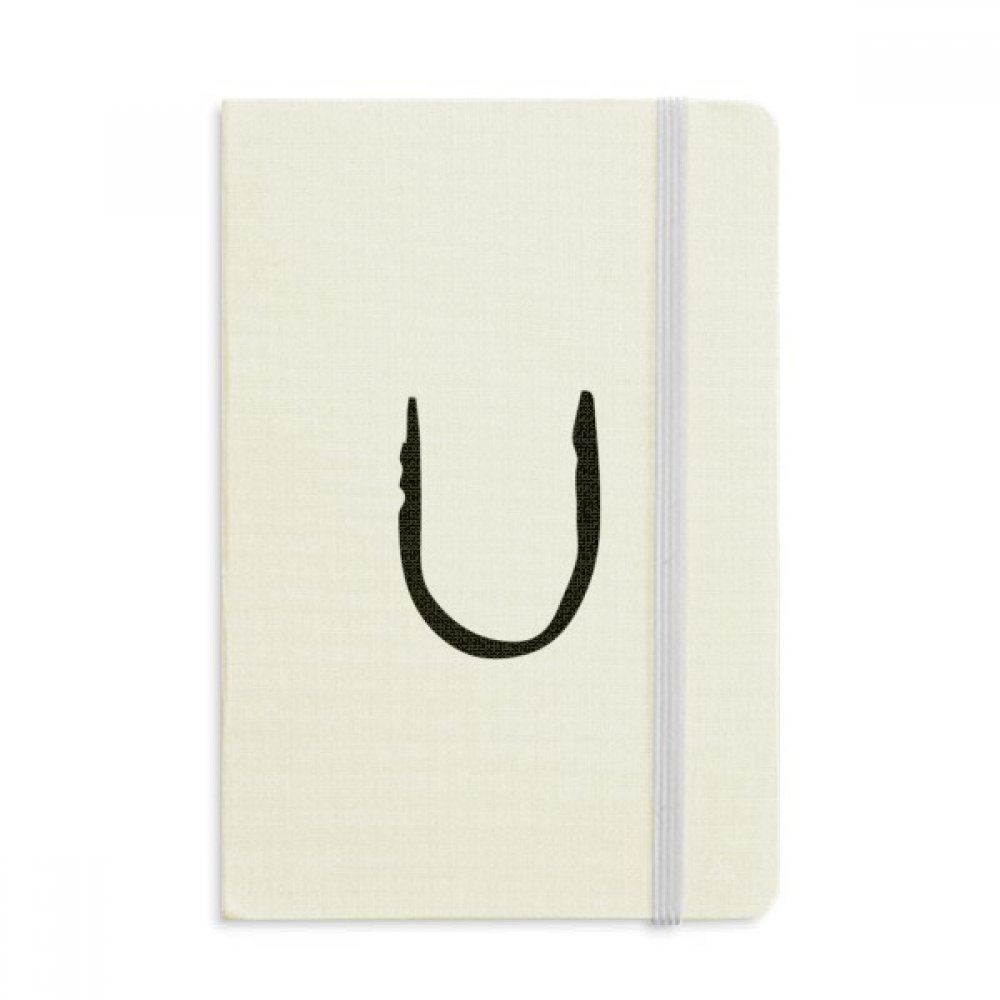 Notebook Alphabet grec Upsilon journal de notes A5 souple multicolore - 5