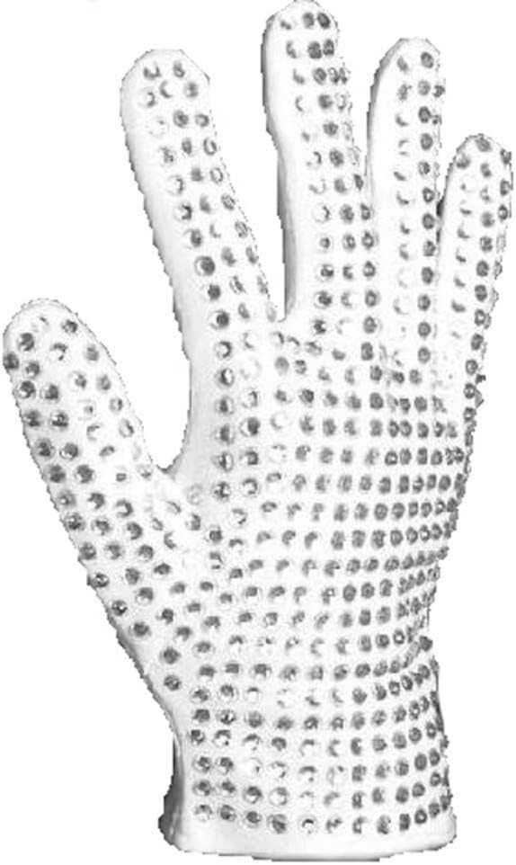 Shuanghao Men's Women's Gloves Handmade shiny Rhinestone Costume Matching Halloween Christmas Dances Cosplay Parties Retro Clothing Sequin Gloves S(width::2.3-2.9inch Right) — image 1