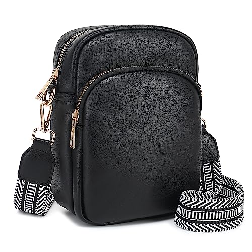 FAIME Small Clear Bag Stadium Approved, Clear Crossbody Cell Phone Purses Bag with Adjustable Strap for Concerts - Main Image