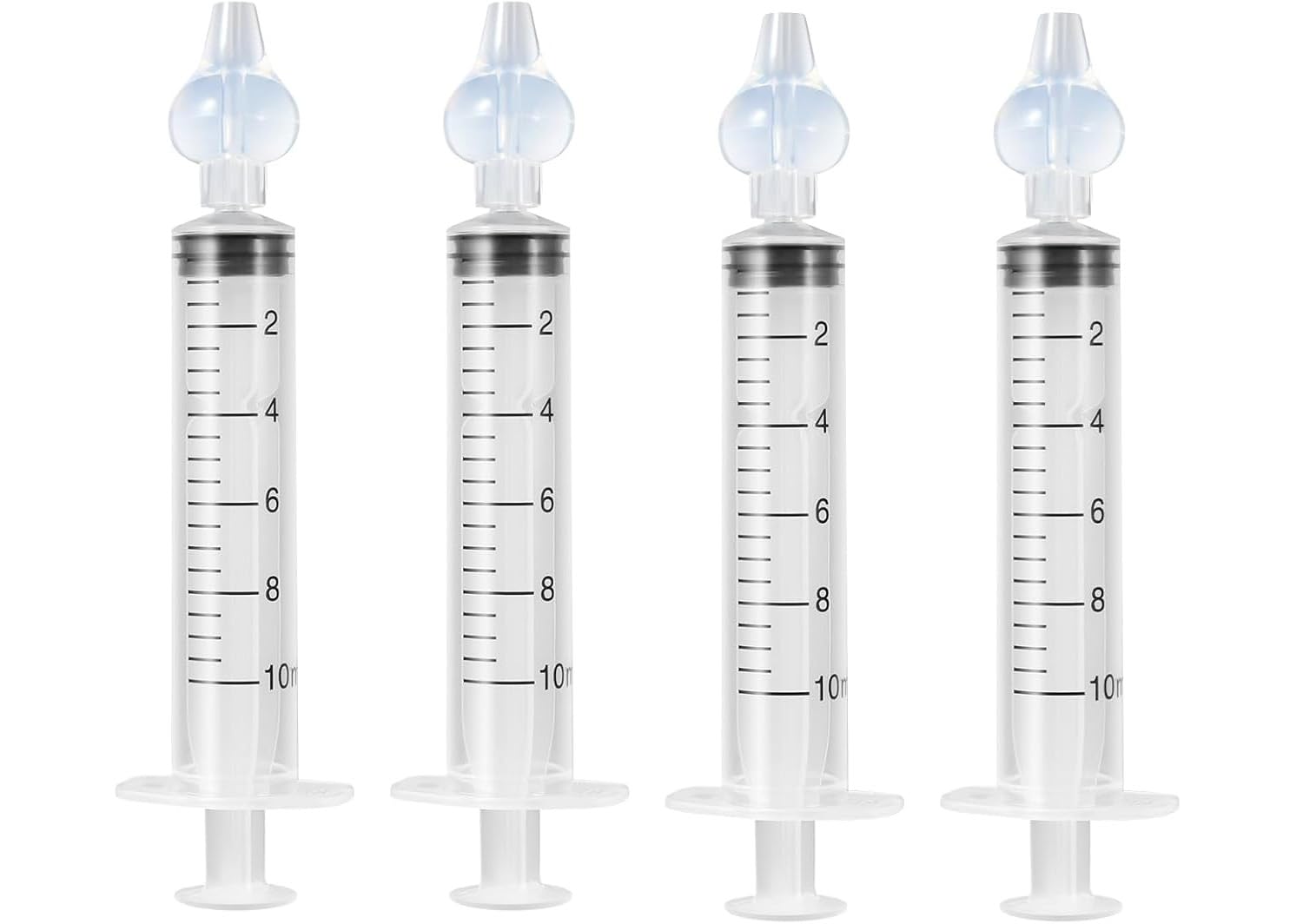 4X Blendura nasensauger Babyspritze Neti Rinser, Tragbarer Wiederverwendbarer nasendusche nasenspülung Baby, weiß, 10ml