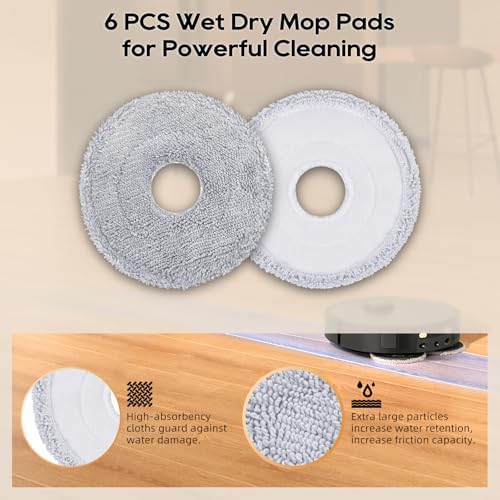 Image of 13 Pcs TriCut Brush Accessories Compatible with Dreame L10s Ultra /L20 Ultra /L10s Pro Ultra /L10s Ultra Gen 2 Robot Vacuum, Upgraded Cutting Hair Anti-Tangle Tricut Roller Brush Accessories