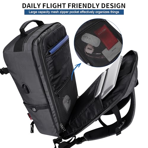 Image of WITZMAN Travel Backpack for Men Laptop Backpack with USB Charging Port Carry-on Luggage Airplane Approved