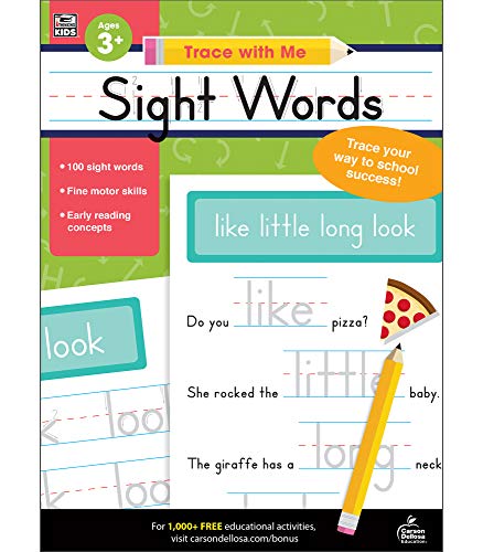 Carson Dellosa – Sight Words Activity Book for PK, K, 1st, 2nd Grade