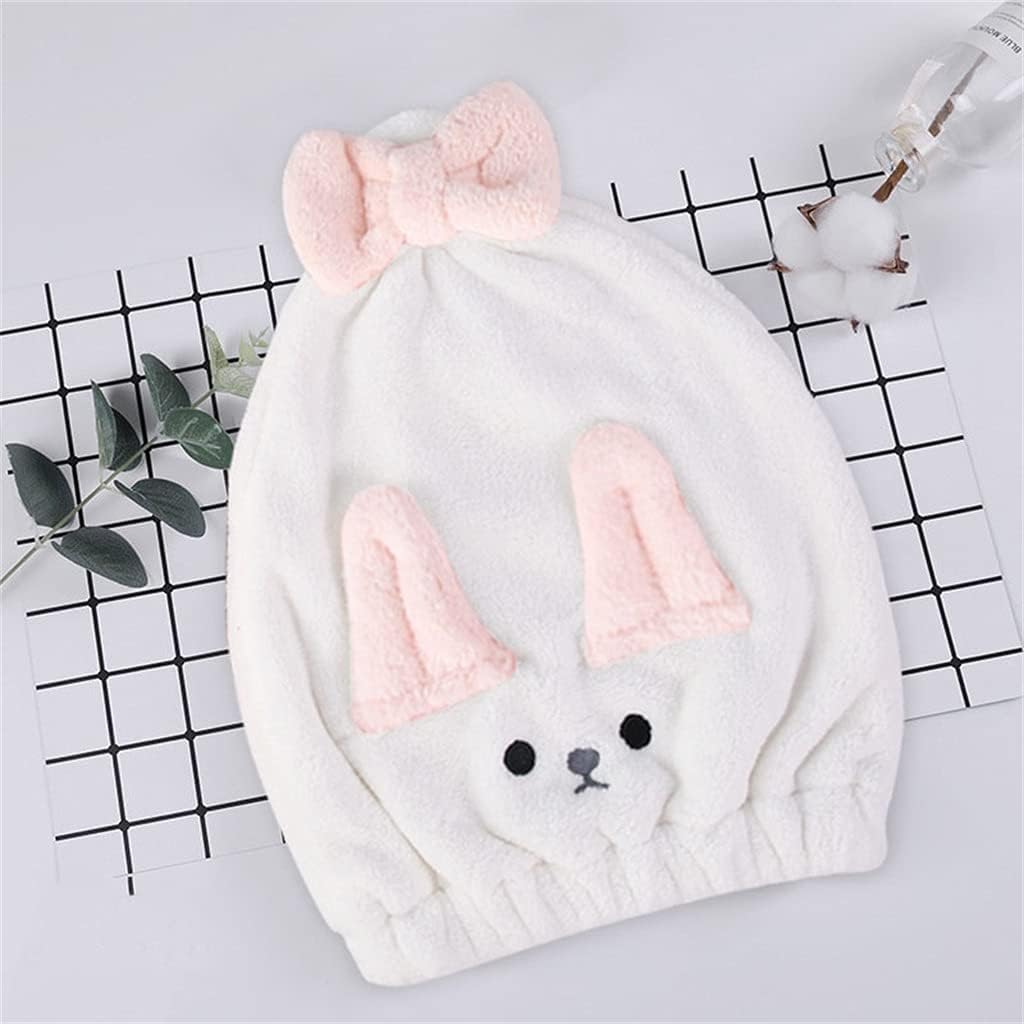 Dry Hair Cap Women Strong Absorbent Quick-Drying Cartoon Hair Wiping Towel Shower Cap Baotou Dry Hair Towel(E)