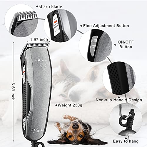 Dog Clippers Professional Heavy Duty Dog Grooming Clipper 3 Adjustable Speeds Whisper-Quite High Power Plug-in Pet… - Image 3