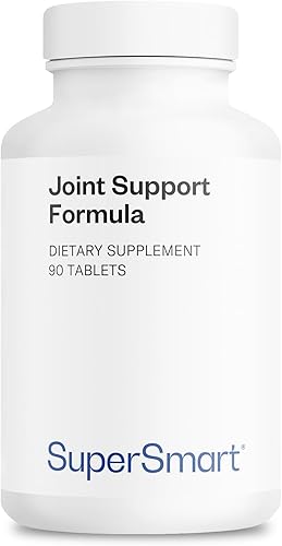 Supersmart - Fórmula de apoyo articular - con glucosamina, condroitina, ácido hialurónico y MSM | Sin OMG y sin gluten - 90 tabletas