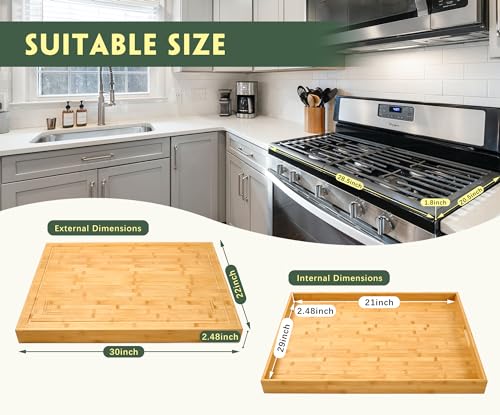 Noodle-Board-Stove-Cover-for-Gas-Stove-30L-x-22W-x-248-Stove-Cover-with-Juice-Grooves-Bamboo-Cutting-Board-Stove-Top-Covers-for-Electric-Stove-Wooden-Tray-with-Handles