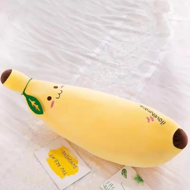 Image of HUG 'n' FEEL SOFT TOYS - Banana 35cm Soft Toy Plush Toy | Big Stuffed Animal | Ultra Soft, Huggable & Cuddly Gift for Kids, Girls, Boys | Perfect for Birthday, Valentine's Day