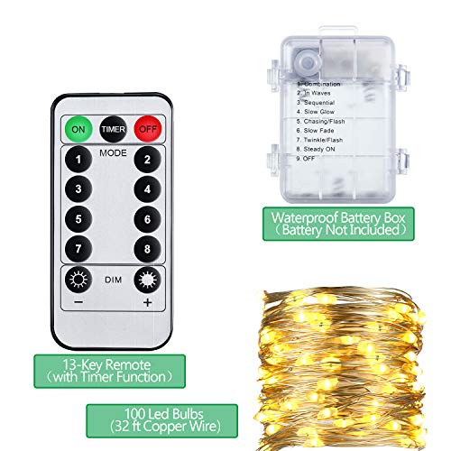 12 Strands 84 Feet Artificial Ivy Leaf Christmas Plants Vine Hanging Garland Fake Foliage Flowers With 100 Led String Light And 20 Pieces Adhesive Cable Clips For Christmas Garden Indoor Wall #TOP3