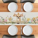cuccioli incrocio labrador maremmano I runner da tavola colorati aggiungono vivacità al tuo arredamento. Perfetto per l'uso quotidiano in cucina e sala da pranzo, decorazioni per feste a tema, vacanze e celebrazioni per eventi speciali.