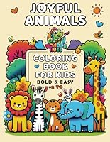 Joyful Animals: A Fun Alphabet Coloring Adventure: Single-Sided, 61 Pages of Adorable Animals from A to Z with Hidden Rabbits for an Extra Challenge! B0F63BQ2XW Book Cover
