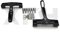 Vista 2 de XKH - Soporte de montaje para estribo de pasajero negro compatible con Touring Trike 1993-2019 B07NSD3H47