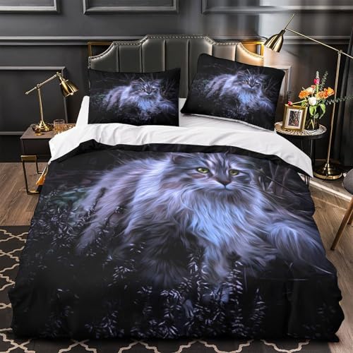Parure de lit double 200x200cm avec housse de couette 3D douce