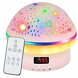 Star Projector Night Light for Kids with Timer, Toys for 3-8 Year Old Girls, Rotatable Galaxy Projector Kids Night Light, Christmas Birthday Gifts for 3-10 Year Old Girls Boys, Pink Room Decor