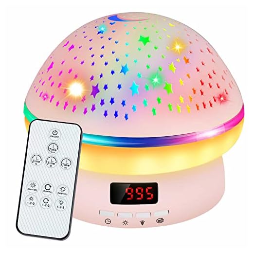 Star Projector Night Light for Kids with Timer, Toys for 3-8 Year Old Girls, Rotatable Galaxy Projector Kids Night Light, Christmas Birthday Gifts for 3-10 Year Old Girls Boys, Girls Pink Room Decor