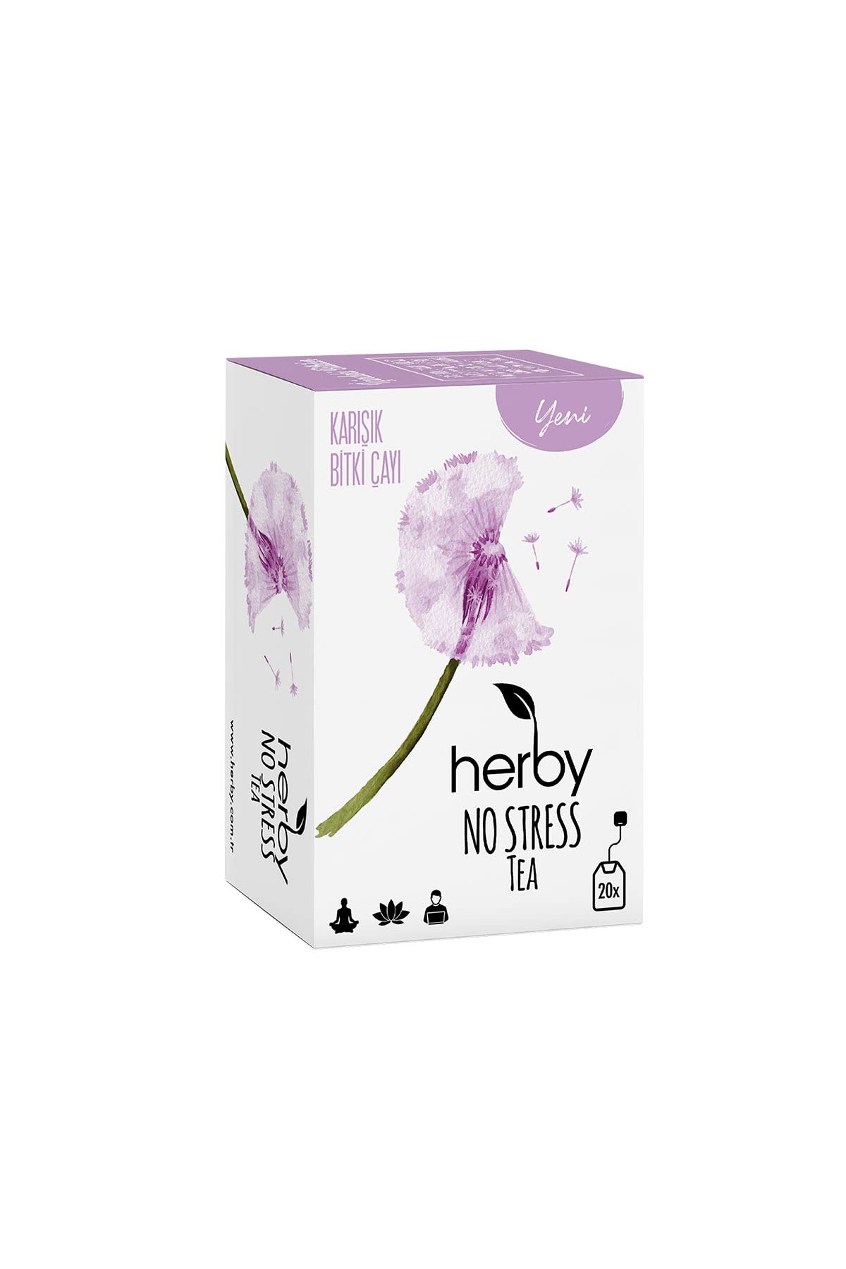 Herby No Stress Tea Rahatlatıcı Pasifloralı Bitki Çayı 20 Adet