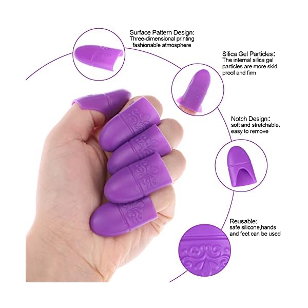 PIAOPIAONIU-30-PCS-Finger-Tips-Protectors-Silicone-Fingertips-Protect-Nails-Finger-Cover-Caps-Comfortable-Finger-Sleeves-from-Tanning-BedsUV-Rays PIAOPIAONIU 30 PCS Nail Polish Protector for Fingers Silicone Fingertips Protect Nails Finger Cover Caps Comfortable Finger Sleeves from Tanning Beds/UV Rays