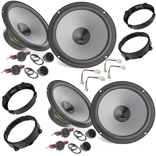 FACILITÀ DI INSTALLAZIONE E VERSATILITÀ Il crossover a 6 dB/ottava integrato nel cablaggio del tweeter semplifica l'installazione e migliora la separazione delle frequenze alte e basse. Il design compatto e il cestello conforme allo standard DIN facilitano l'integrazione con l'impianto audio esistente, rendendo la nostra proposta una soluzione ideale per l'aggiornamento di sistemi OEM.