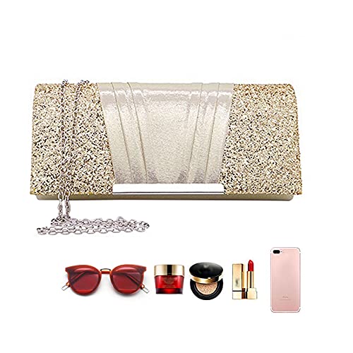 Image of Goclothod Evening Clutch Handbag Women Fashion Crossbody Shoulder Bag Chain Purse