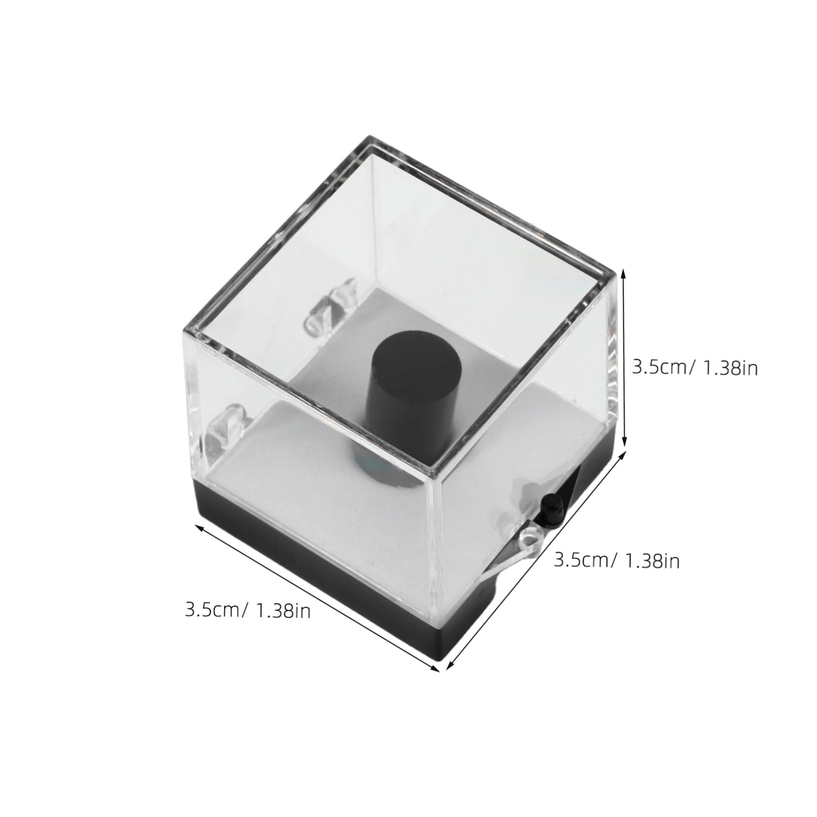 GRIRIW Mineral Crystal Box 2pcs Gemstone Display Cases Lightweight Portable and Modern Design