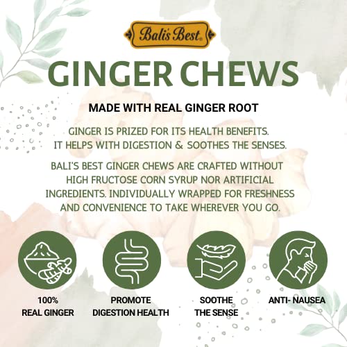 Bali's Best Ginger Chews - Zesty Lemon Flavor (1Lb Jar) 100% Real Ginger & Natural Flavors, Sweet Spicy Chewy Ginger Candies, Great Snacks For Sharing And Gift Baskets #TOP1